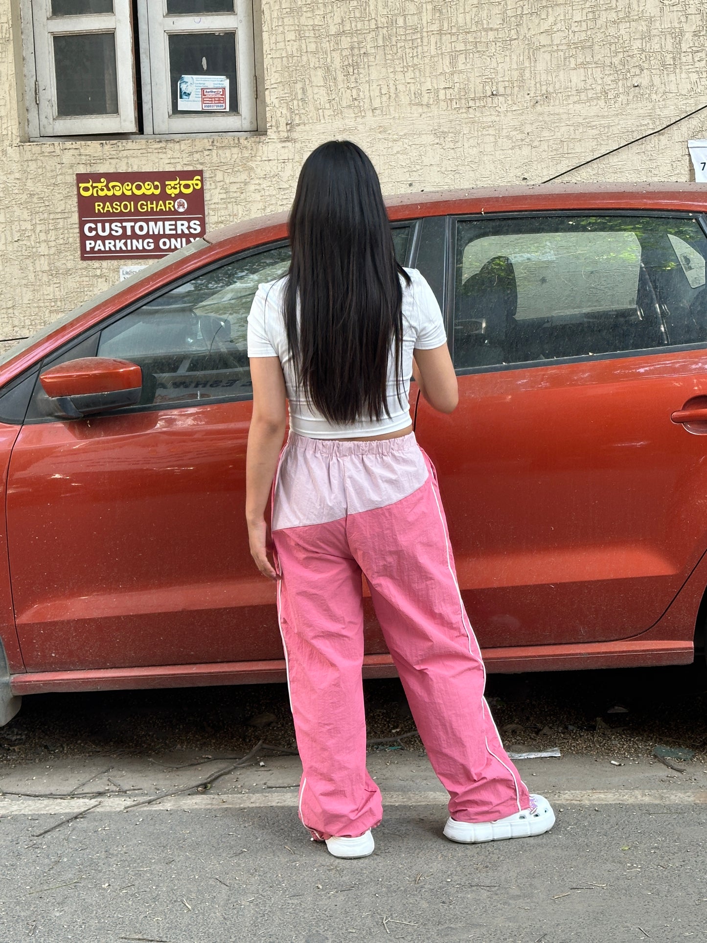Dual Shade Nylon Parachute Trouser