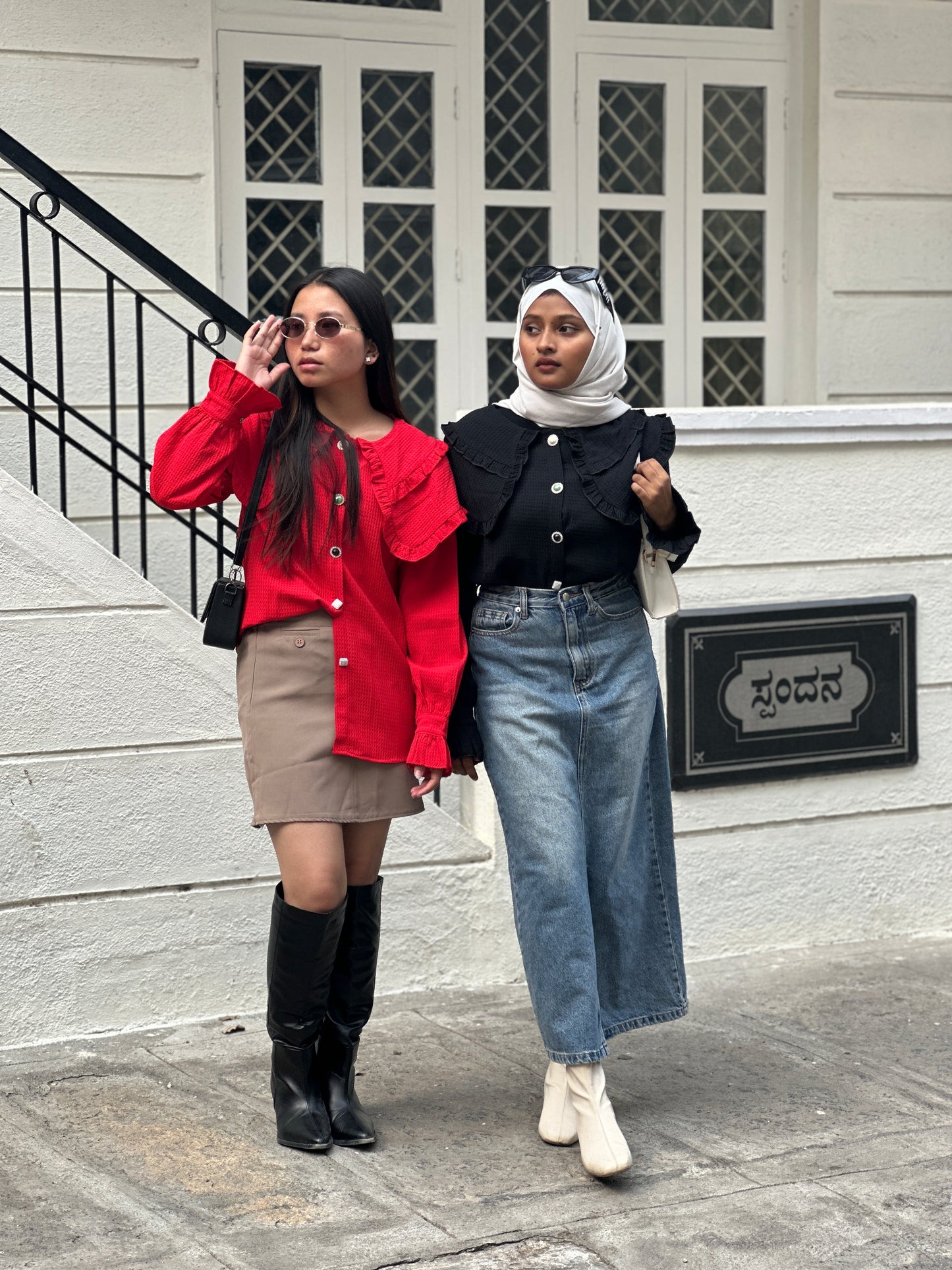 Korean Ruffle Lapel Shirt
