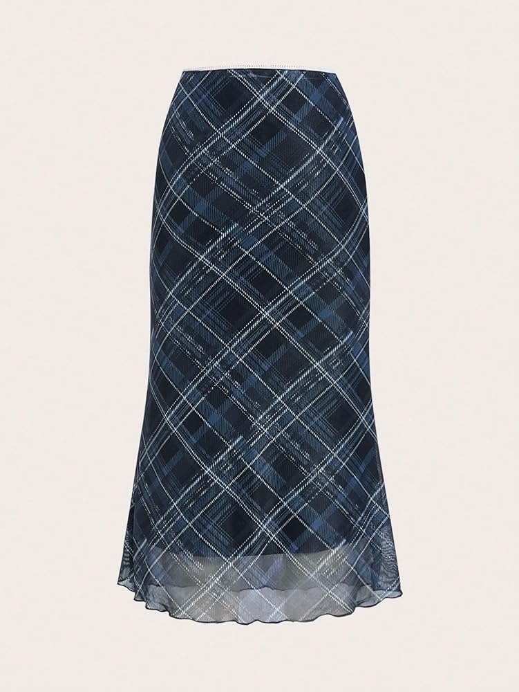 Lettuce Trim Mesh Skirt