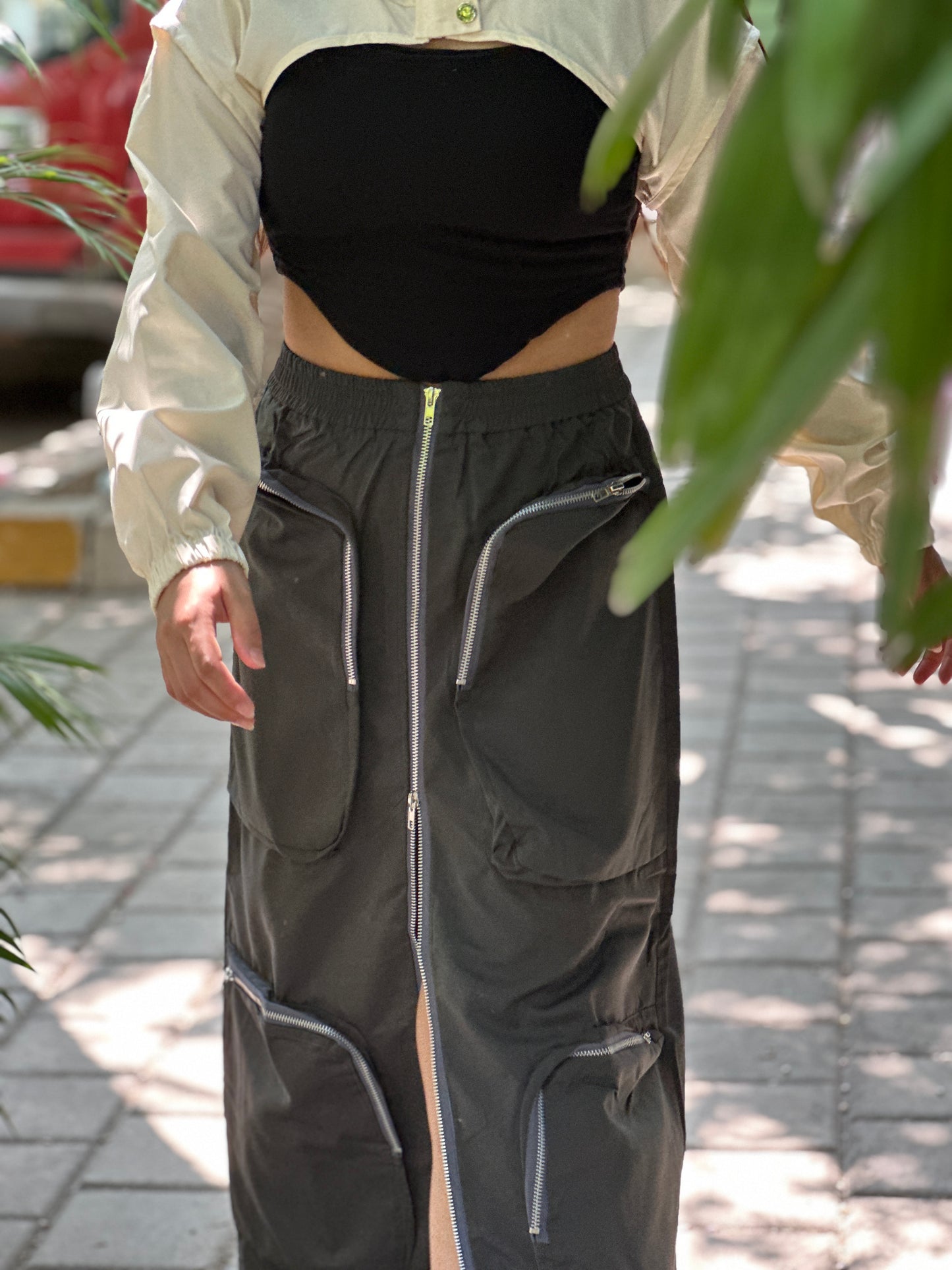 Premium Cargo Zipper Skirt
