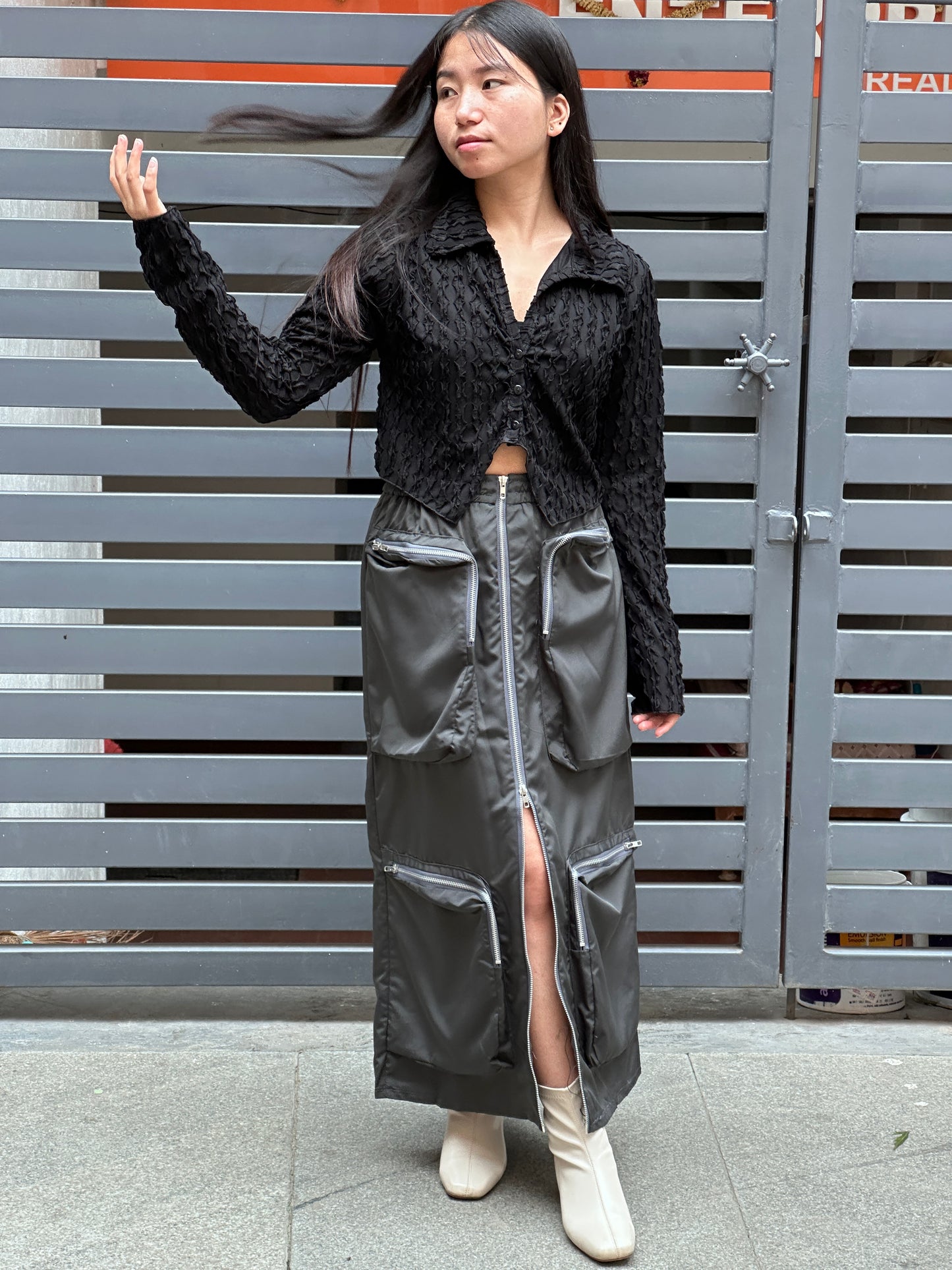 Premium Cargo Zipper Skirt