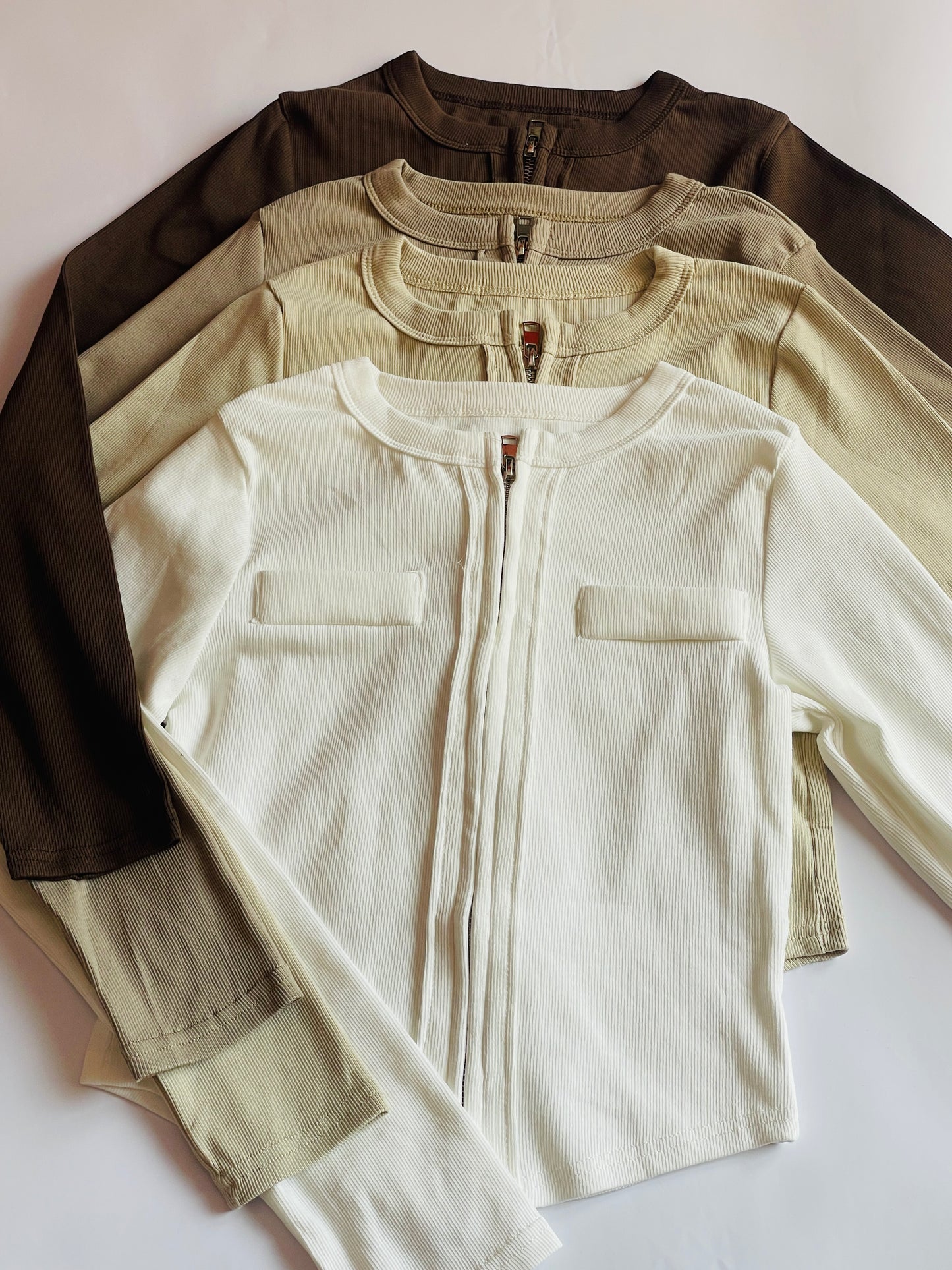 Two Way Zipper Cardigan