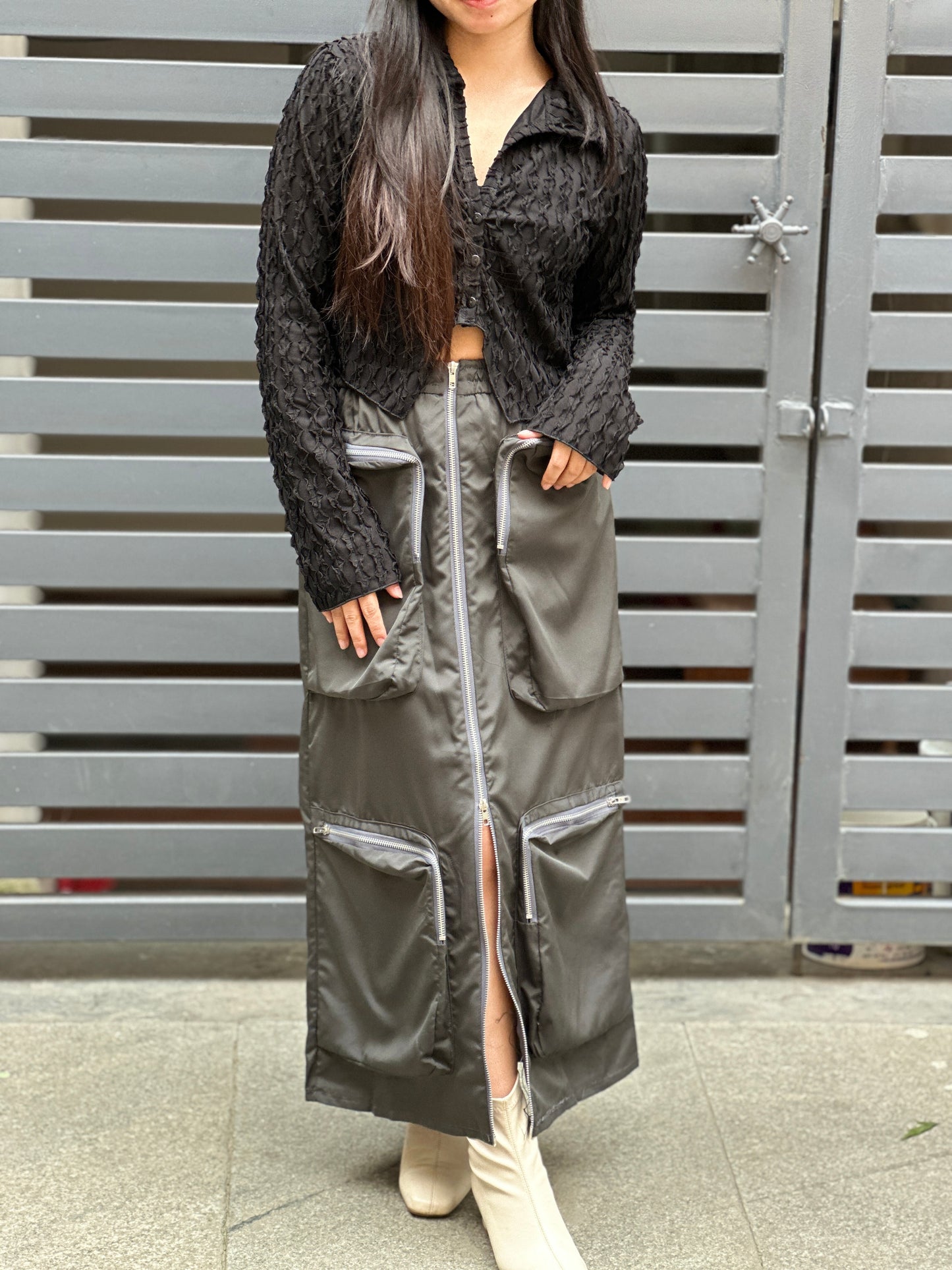 Premium Cargo Zipper Skirt