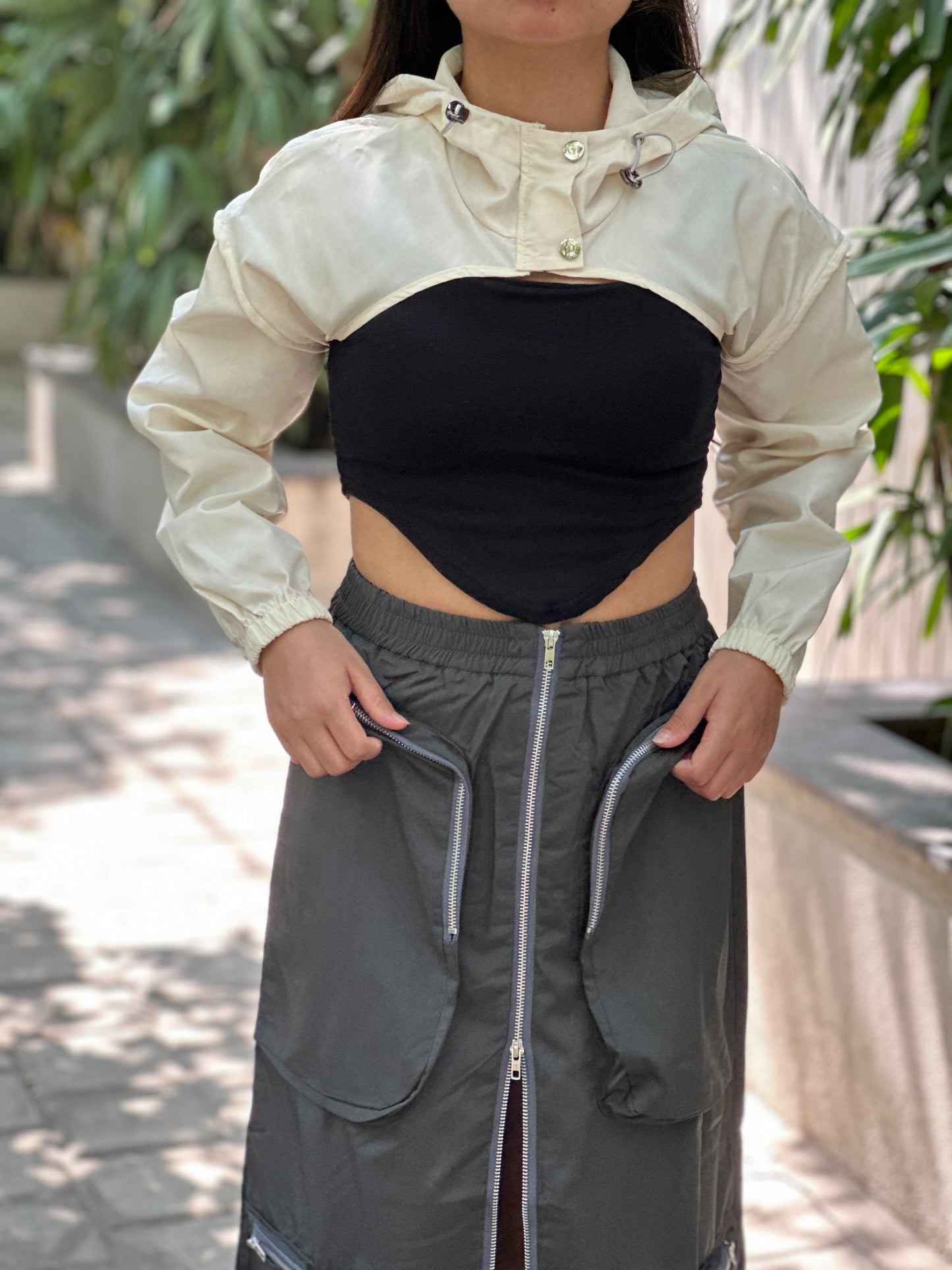 Premium Cargo Zipper Skirt