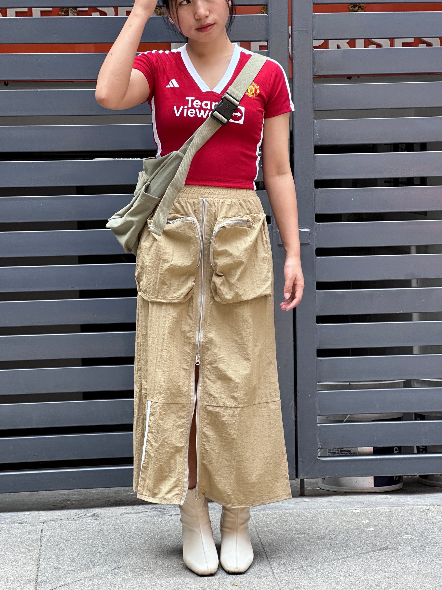 Cargo Zipper Pocket Skirt