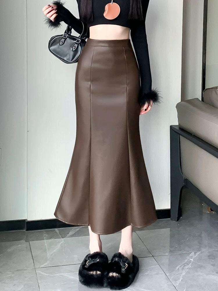 Leather Mermaid Skirt