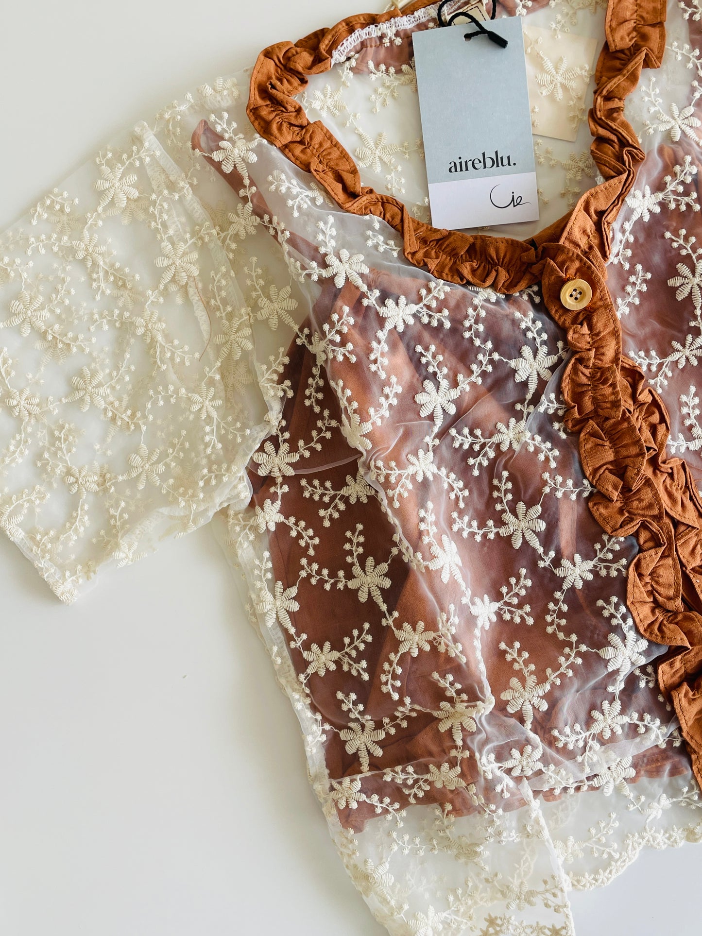 Embroidered Lace Top