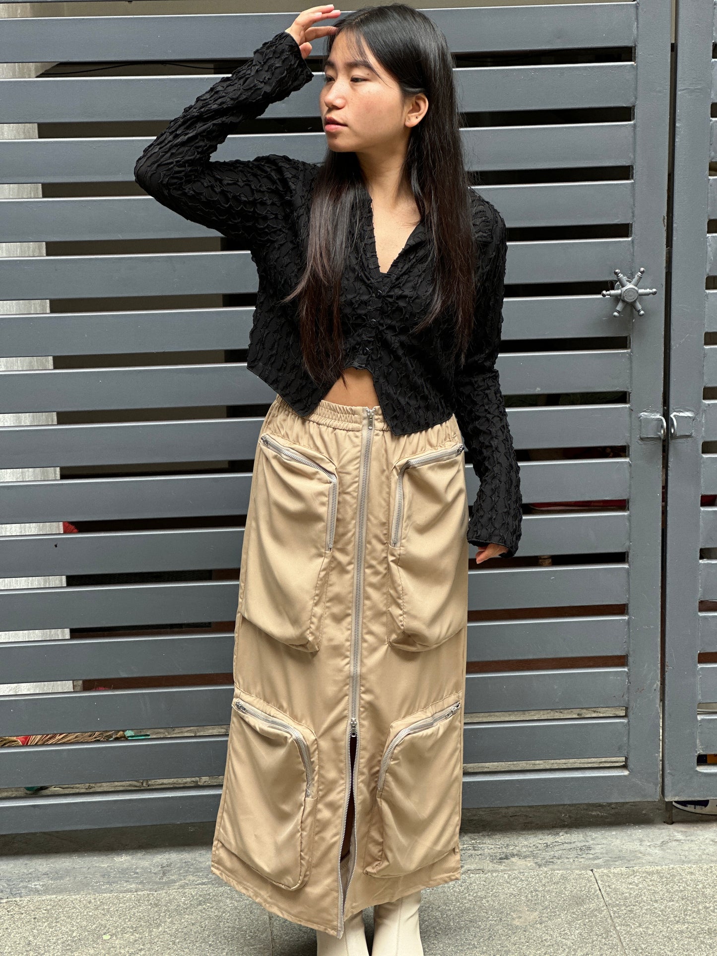 Premium Cargo Zipper Skirt