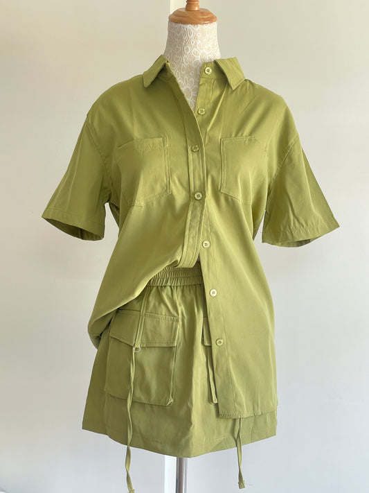 Two-Piece Green Co-ord Set