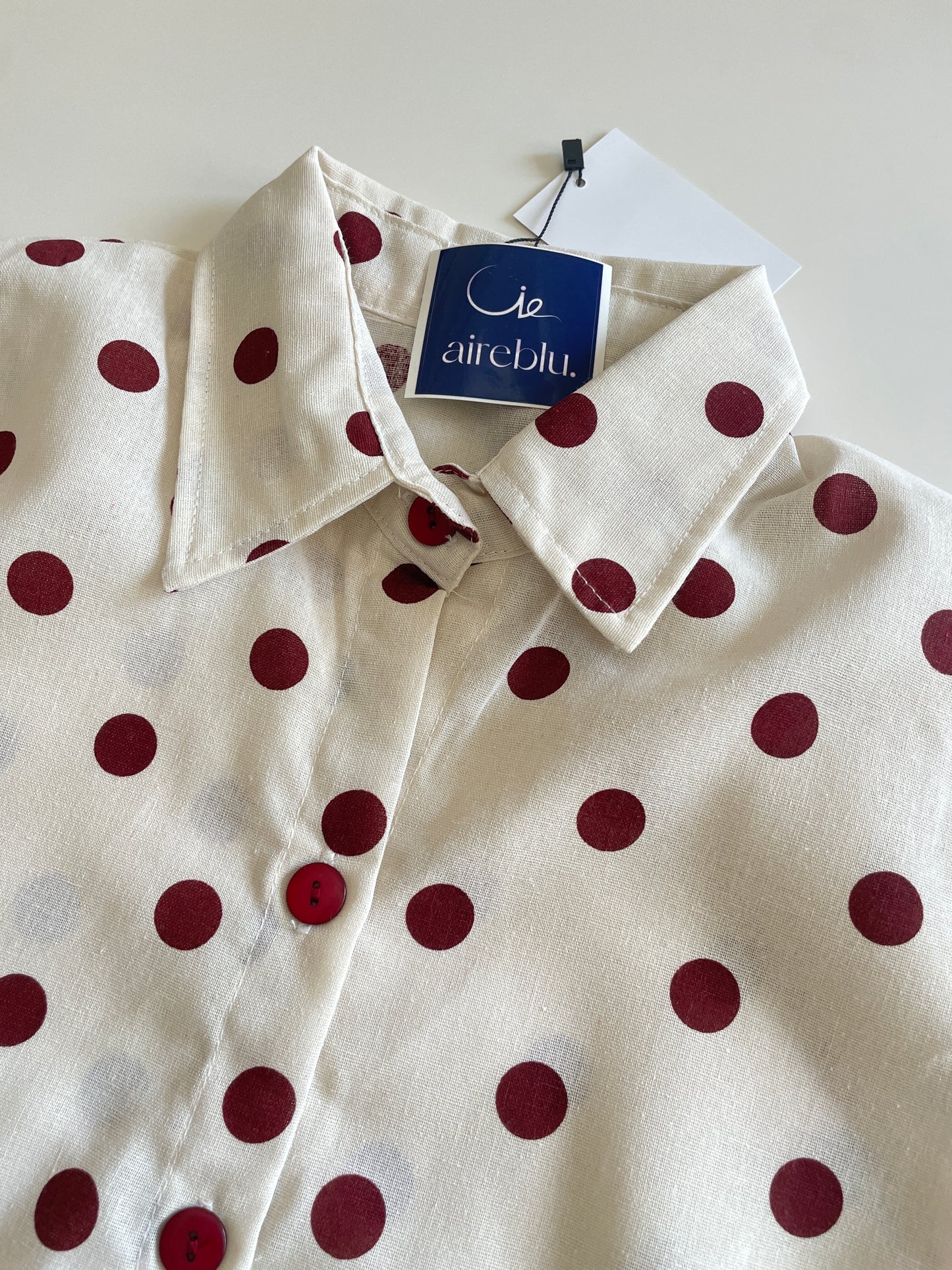 Ruby Polka Tie-Up Top ❤️