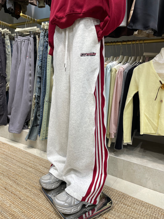 Zipper Sweat Pants