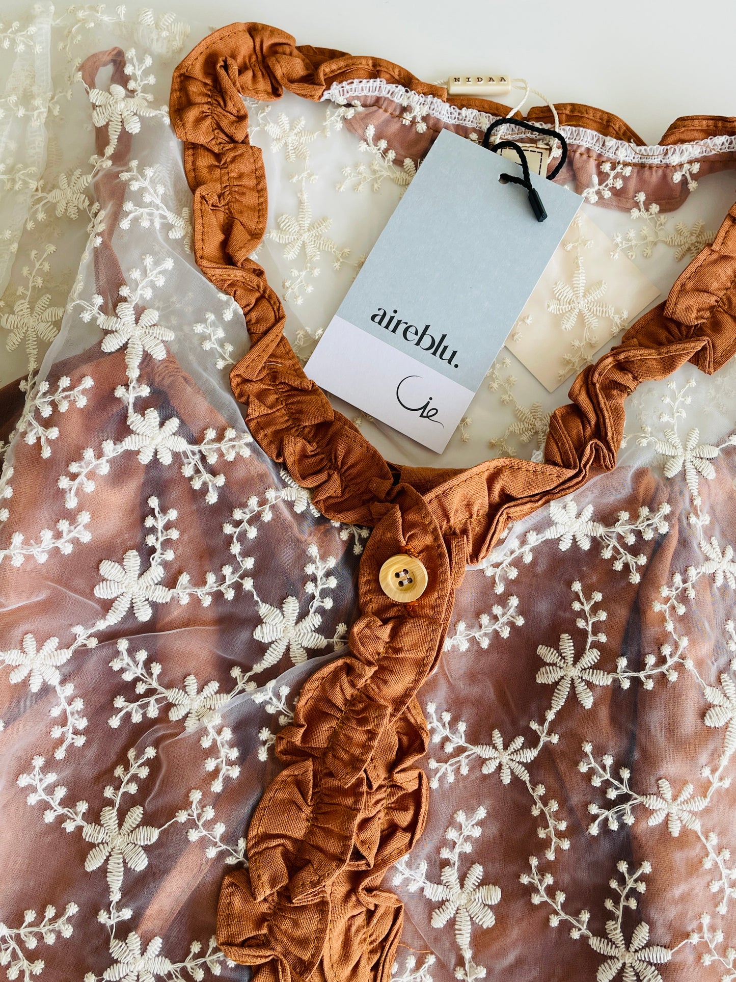 Embroidered Lace Top