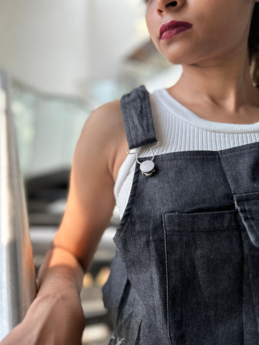 Ripped Dungaree Co-ord Set