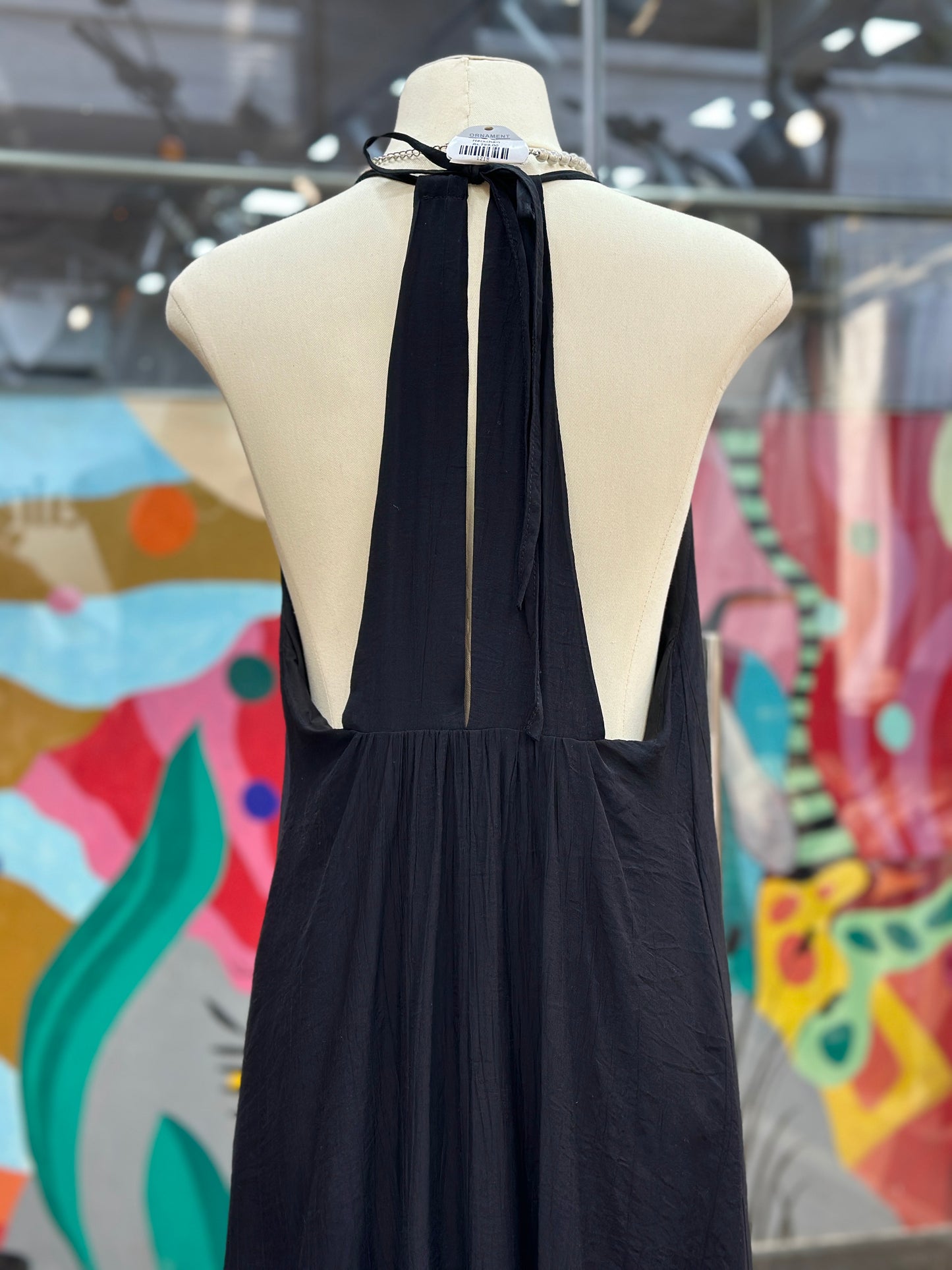 Black Tiered Strappy Dress