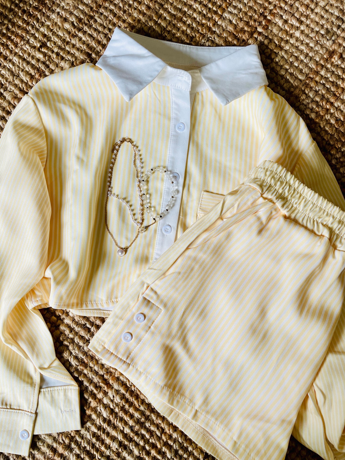 Vcay Striped Co-ord Set