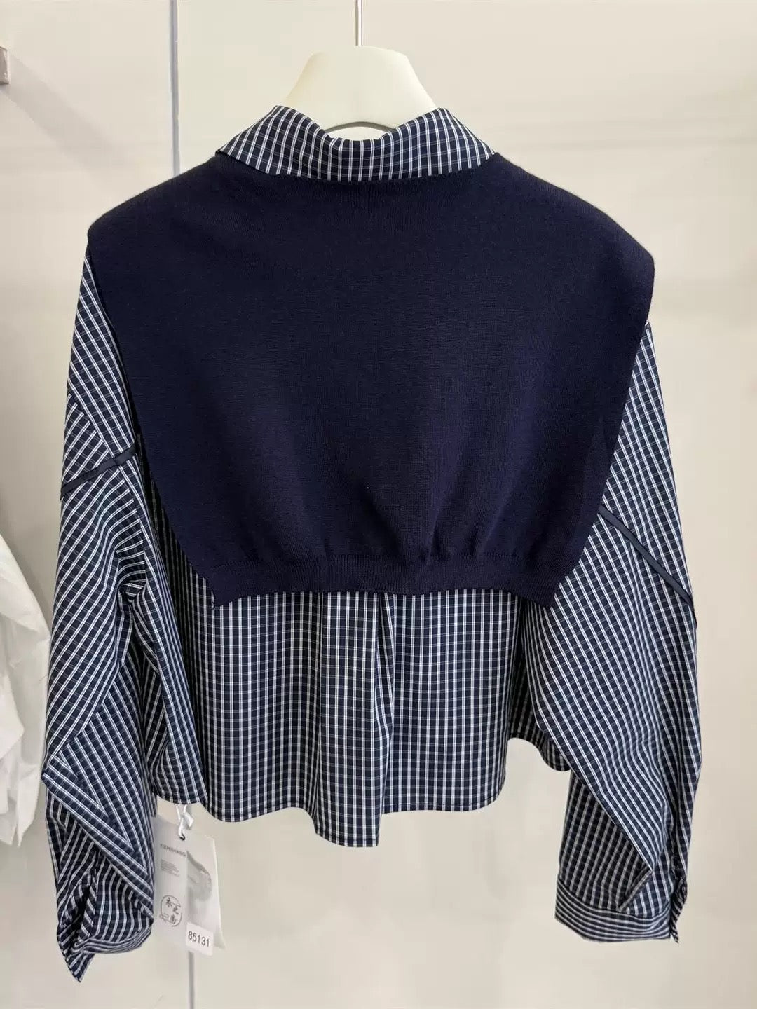 Korean Checkered Layered Shirt