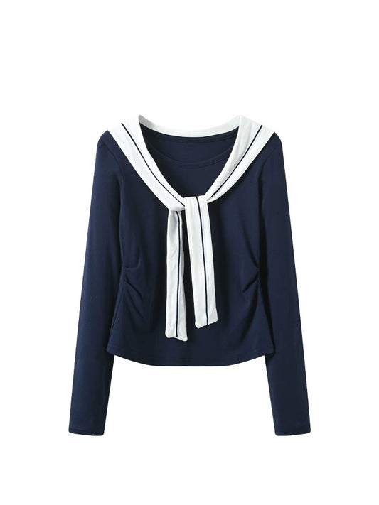Sailor Tie Long-Sleeve Tee