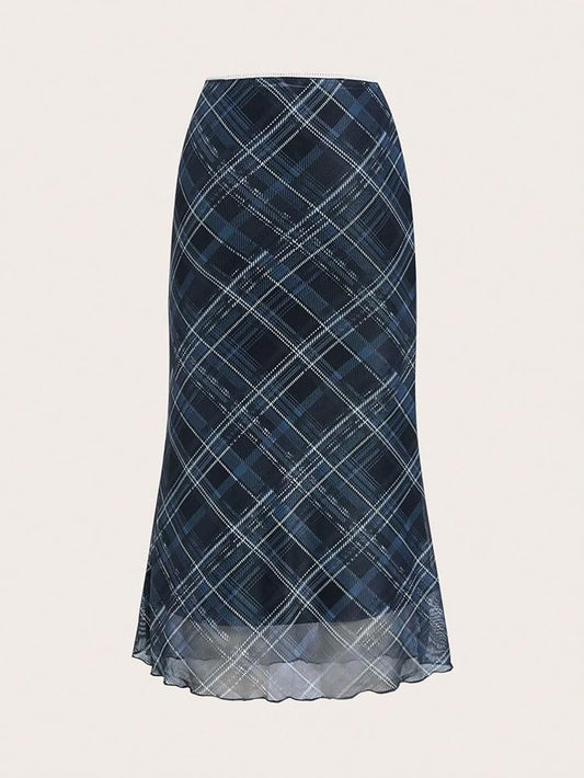 Lettuce Trim Mesh Skirt