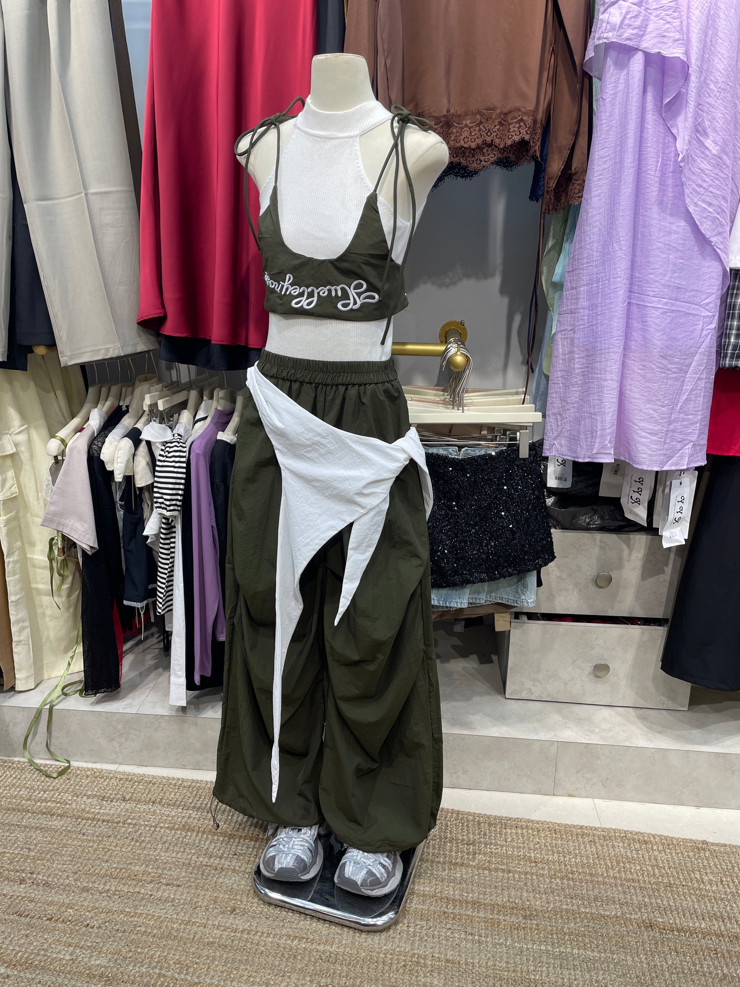 Acubi Drape Cargo Trousers