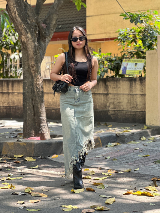 Cowgirl Denim Skirt