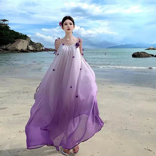 Ocean Bloom Maxi Dress