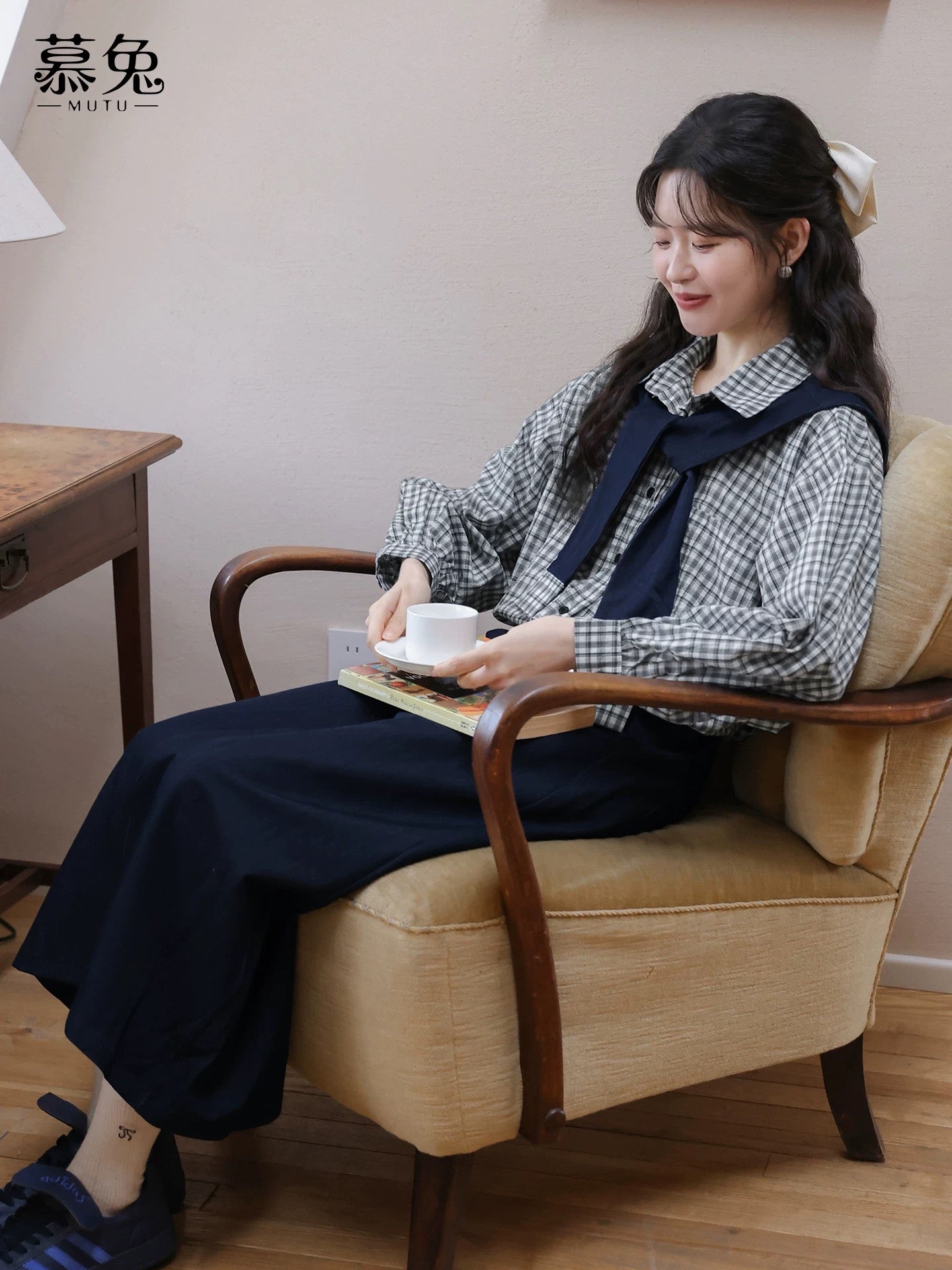 Korean Checkered Layered Shirt