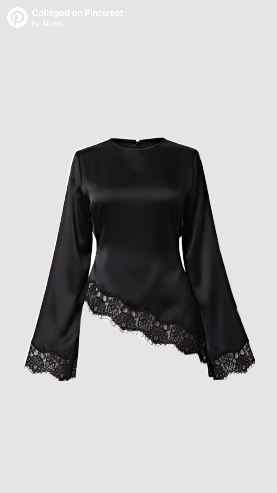 Lace Satin Top