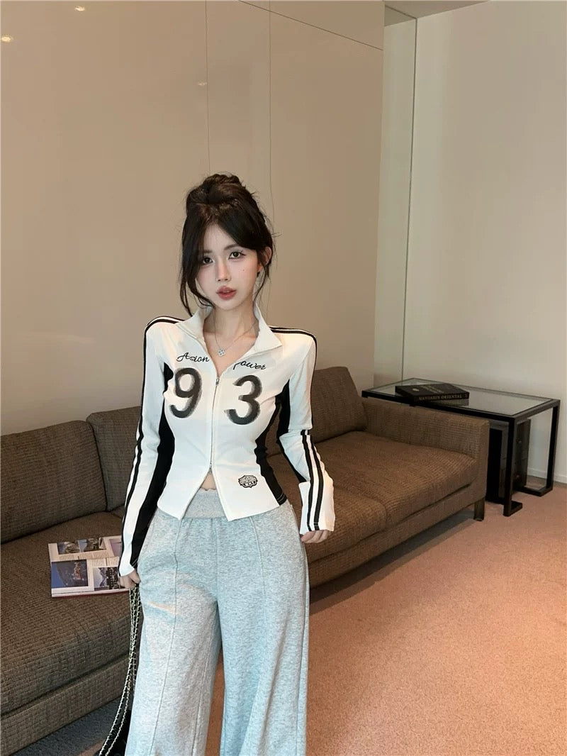 Two-Way Zipper Jacket Top