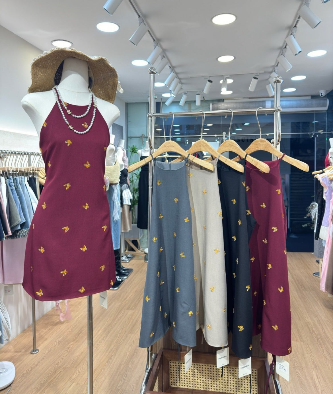 Butterfly Muse Halter Dress