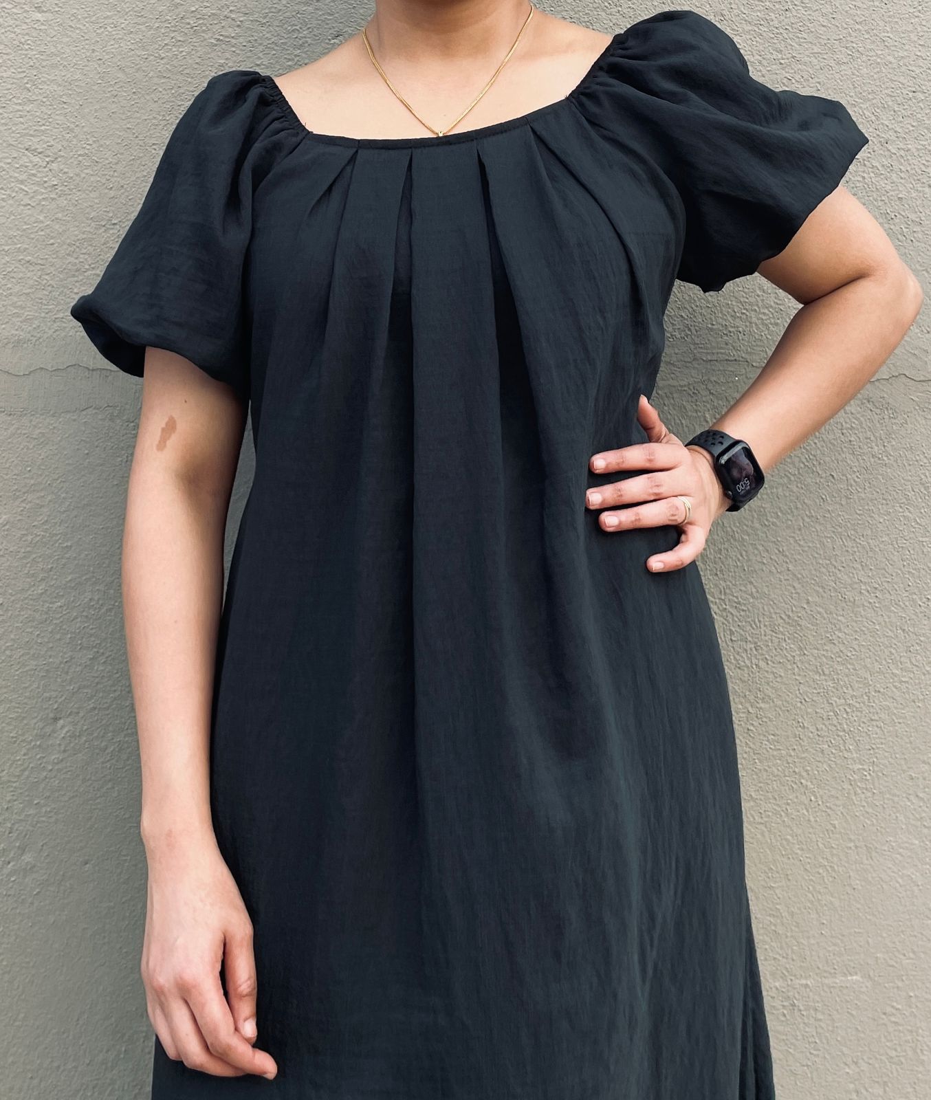 Relaxed Puff sleeved Maxi Dress