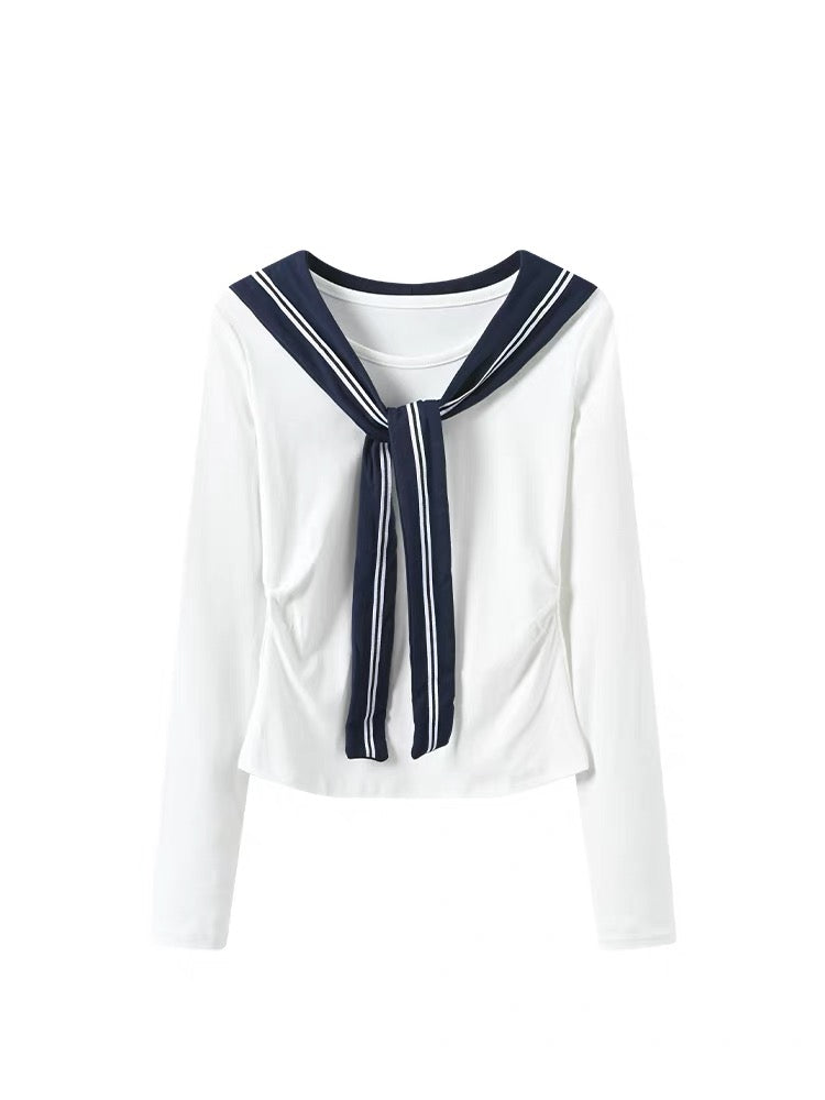Sailor Tie Long-Sleeve Tee