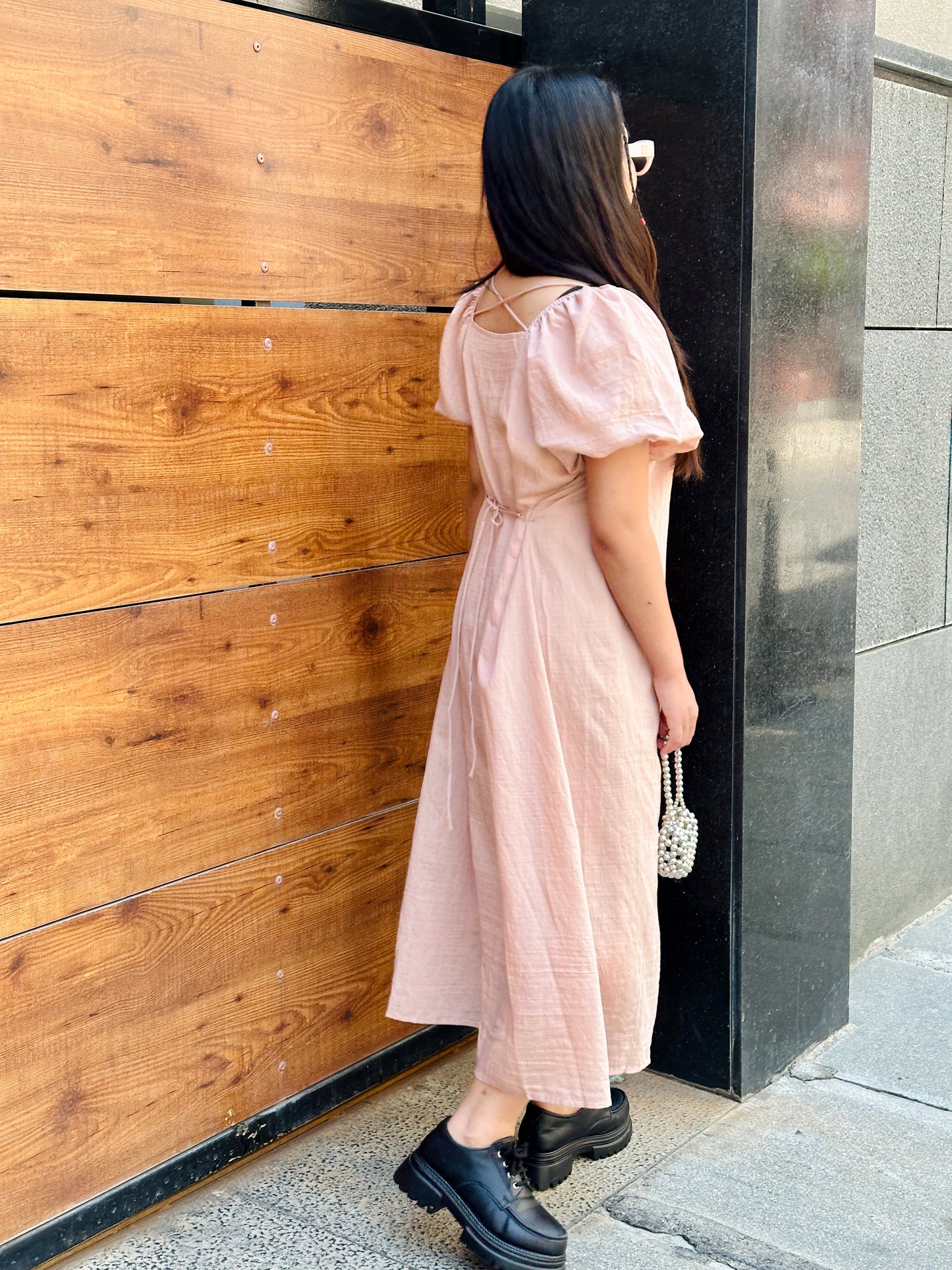 Relaxed Puff sleeved Maxi Dress
