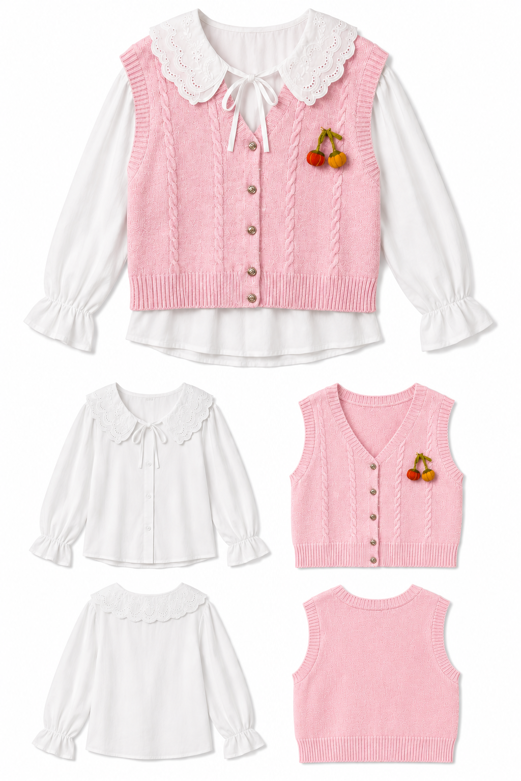 Knit Vest Set