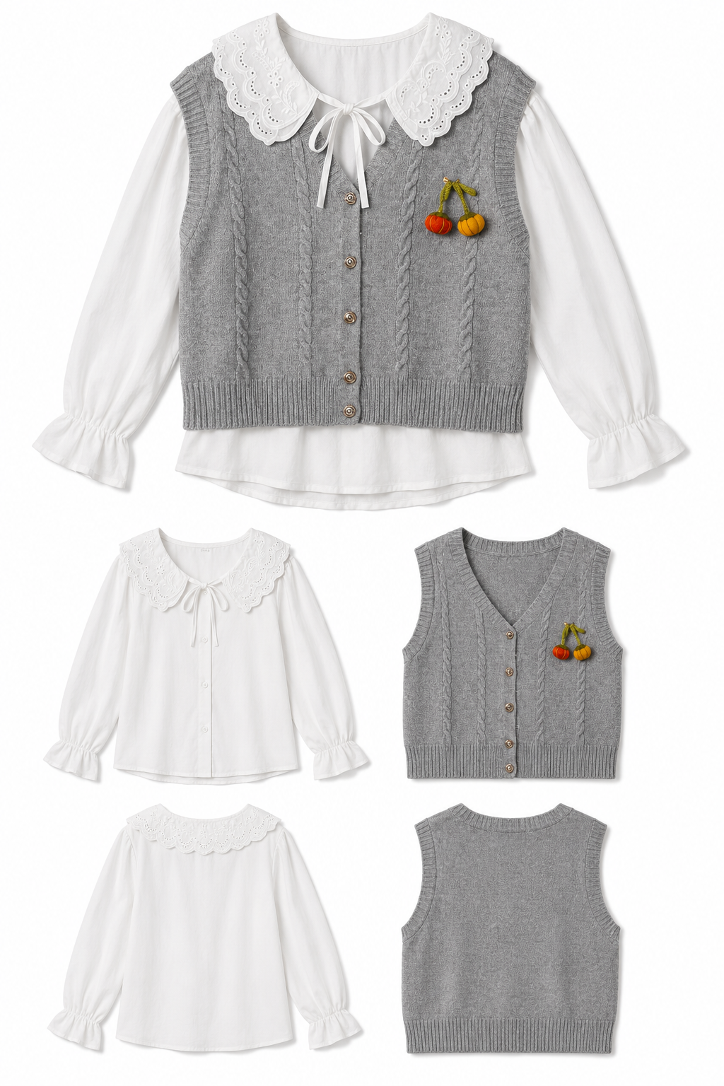 Knit Vest Set