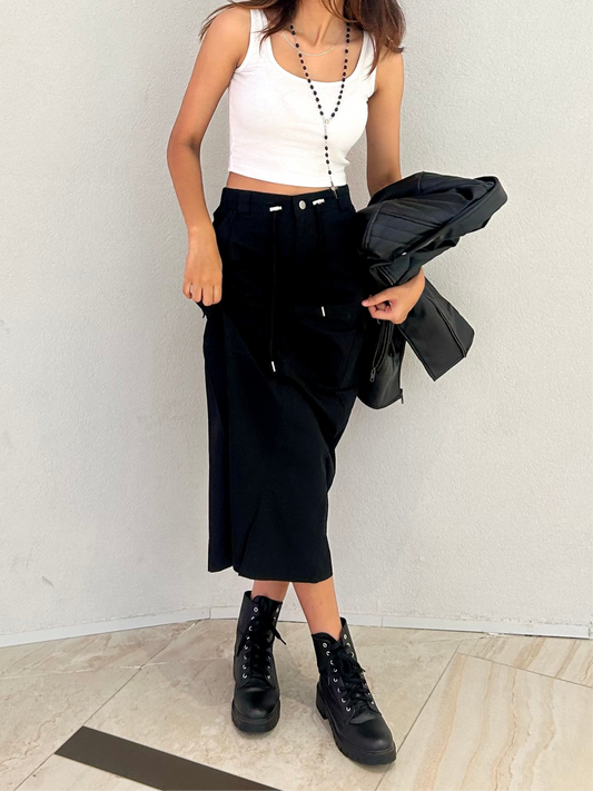 A line Cargo Skirt