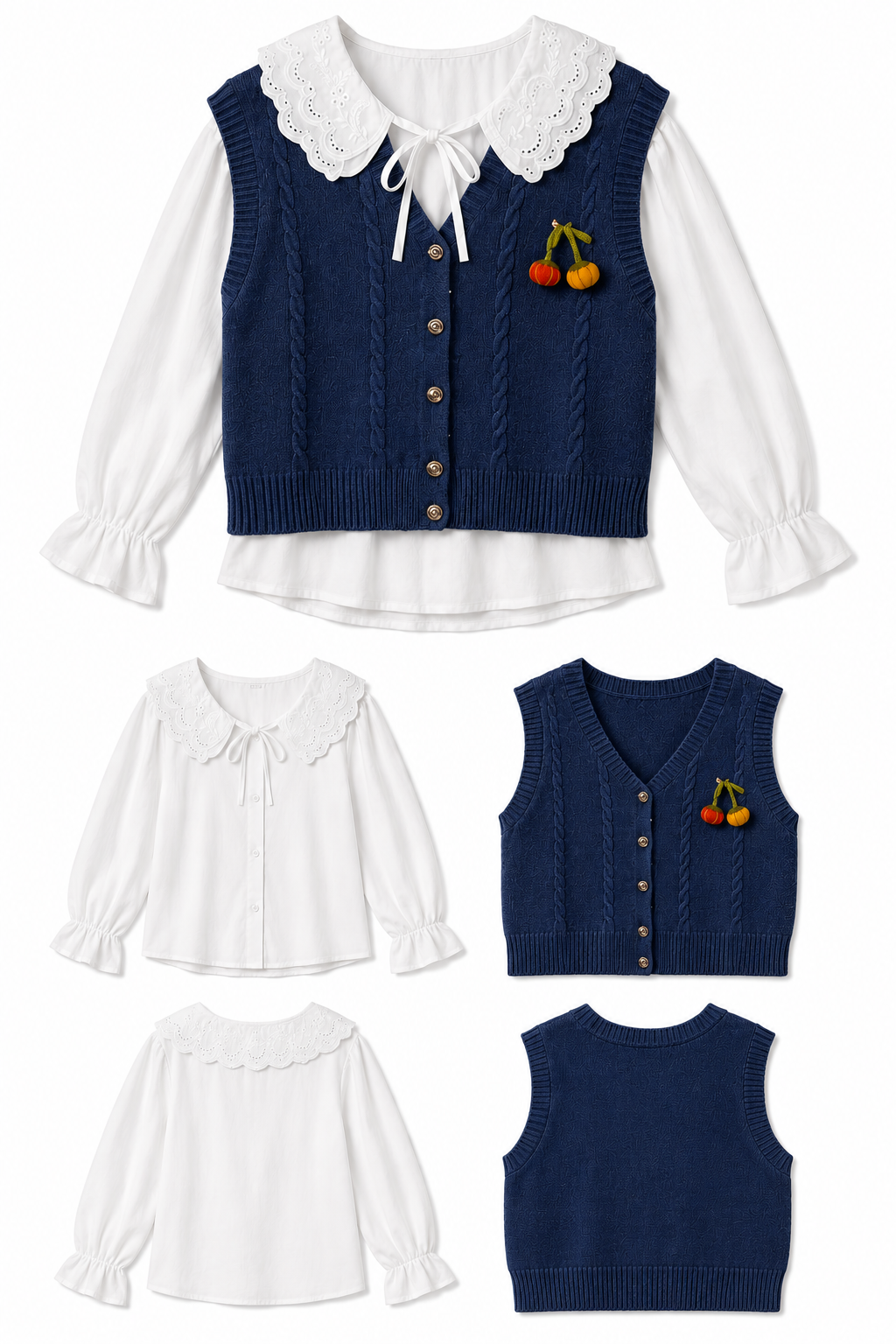 Knit Vest Set