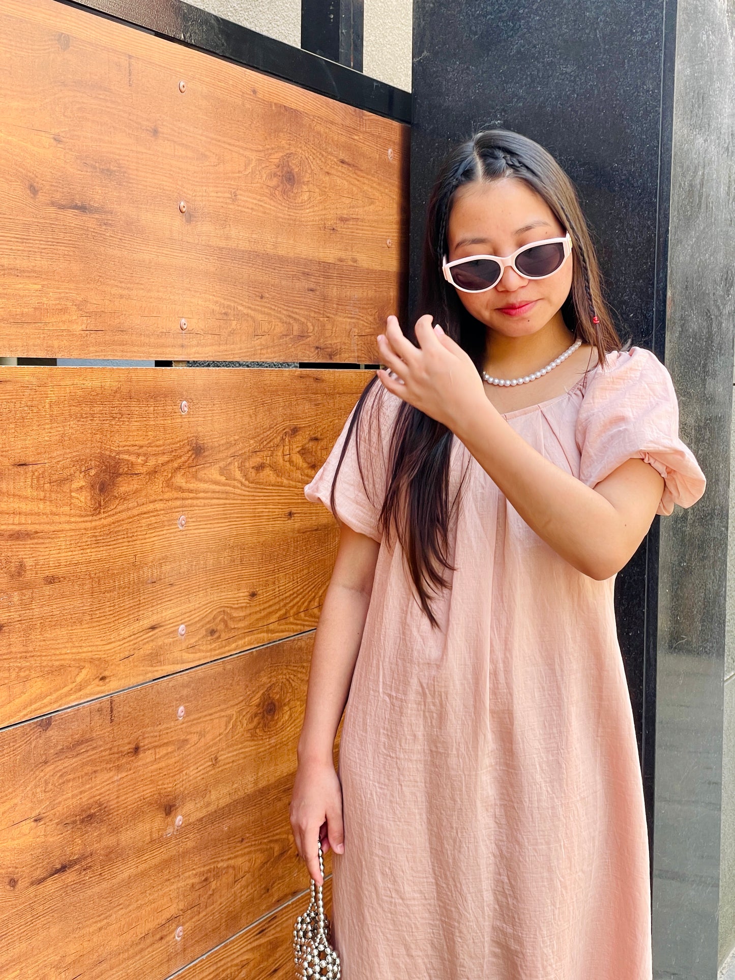 Relaxed Puff sleeved Maxi Dress