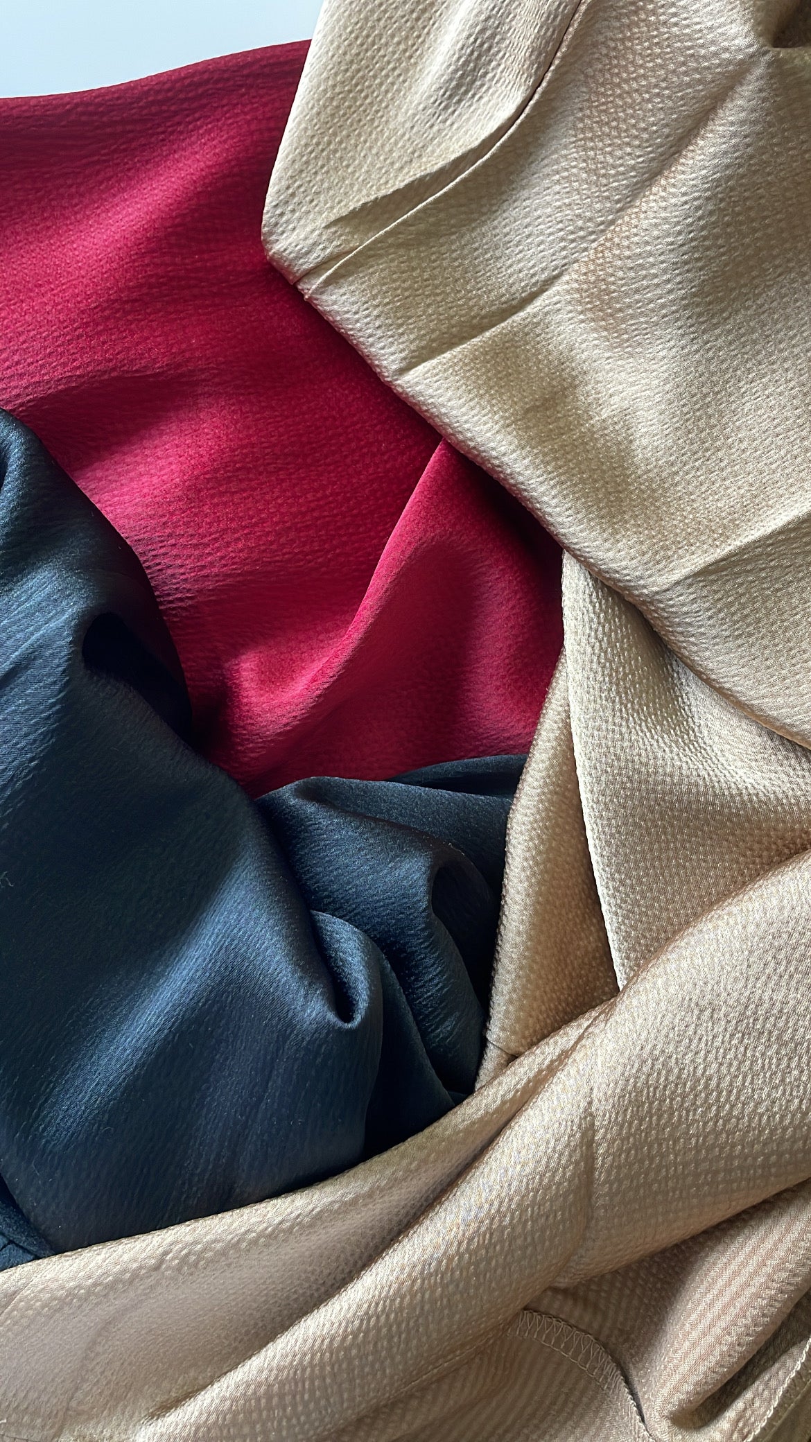 Tiered Cutout Dress Red