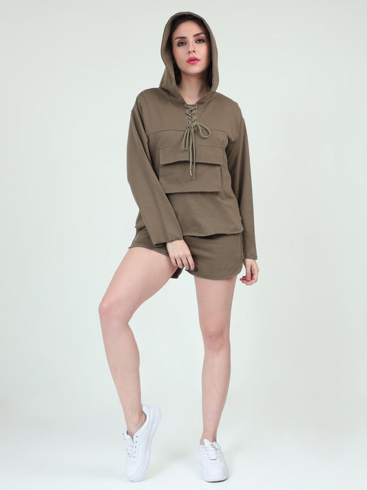 Casual Hooded Co-ord Set